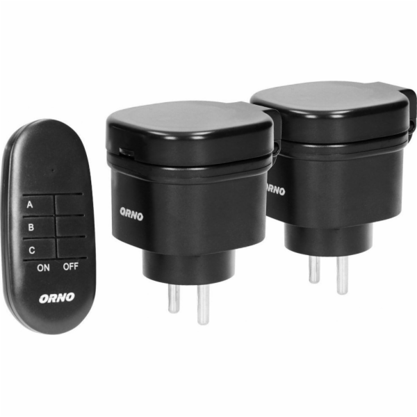 Orno Sada bezdrátových mini zásuvek ovládaných dálkovým o...