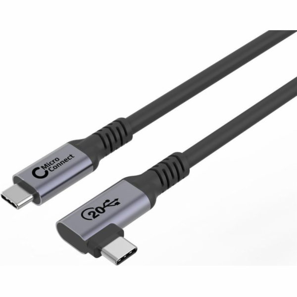 MicroConnect Kabel USB USB-C - USB-C 2 m černý (USB3.2CC2-A)
