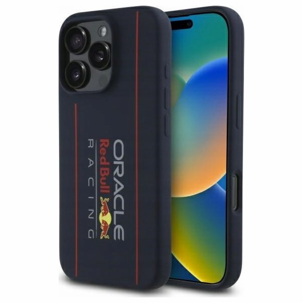 Red Bull Silikonový kryt RBHMP16X24SIOLRV pro iPhone 16 P...