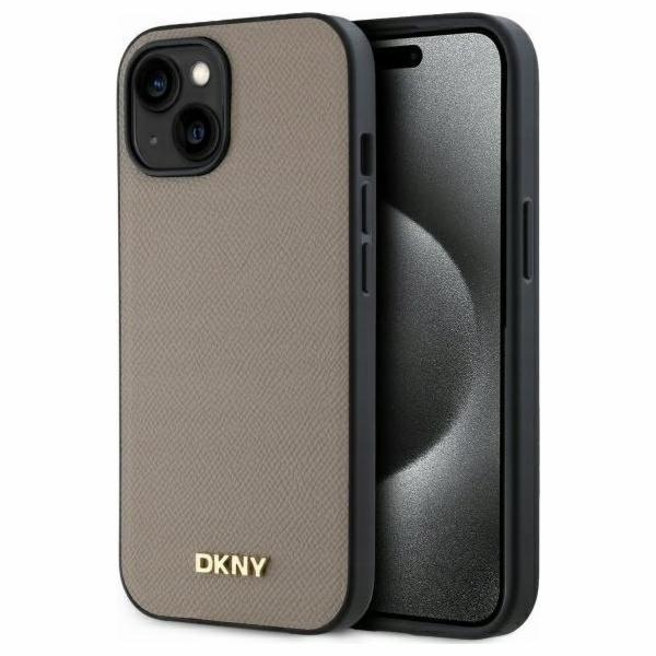 DKNY DKHMP15SPGHLME iPhone 15 6.1 béžový/béžový pevný oba...