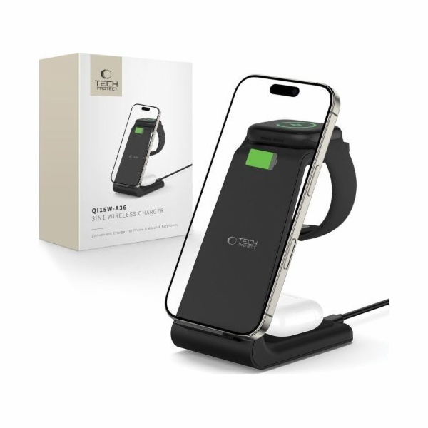Tech-Protect Bezdrátová nabíječka QI15W-A36 3v1 pro Apple...