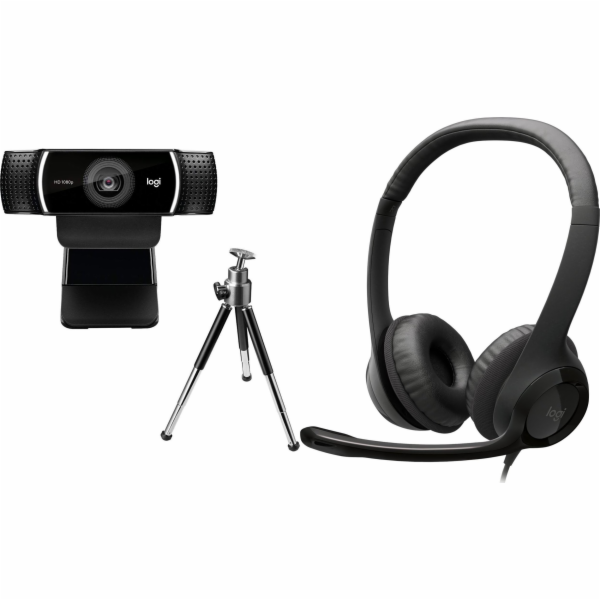 Logitech Webkamera C922 Pro (960-001088) + H390 (981-000406)