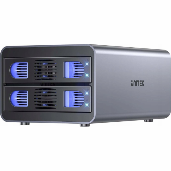 Unitek RAID kryt pro SATA 2.5/3.5 4-Mode 40TB USB C 10Gb/s