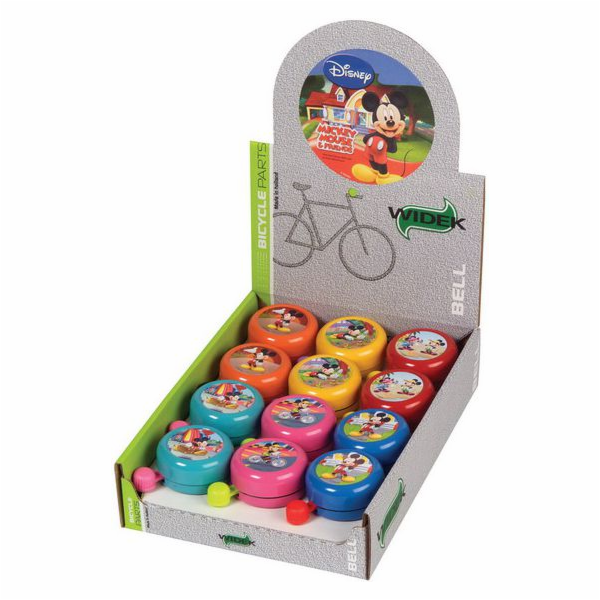 Widek Bicycle Bell MICKEY MOUSE Mix barev Box 12 (WDK-1214)