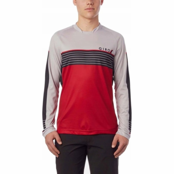 Giro pánské tričko ROUST JERSEY LS dlouhý rukáv tmavě čer...