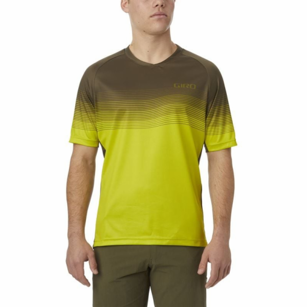 Pánský cyklistický dres Giro Roust Jersey Citron Green He...