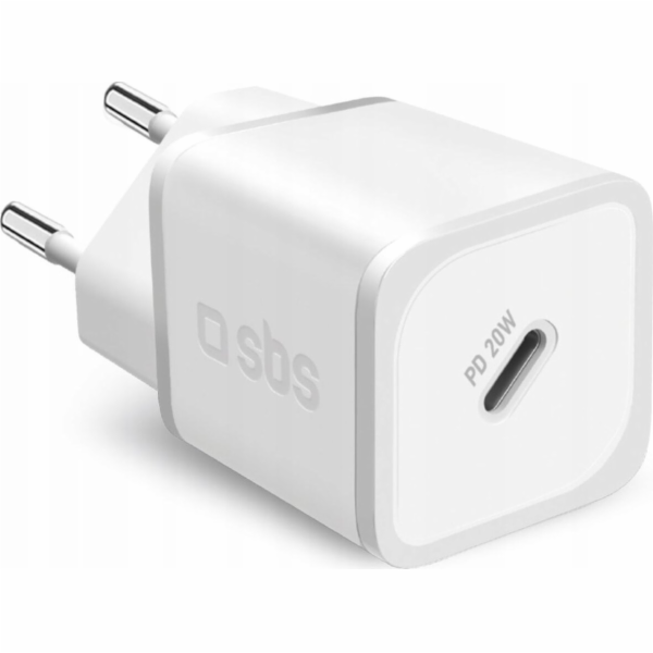 SBS Mobile Mobilní nabíječka SBS PD 20W USB-C GaN bílá