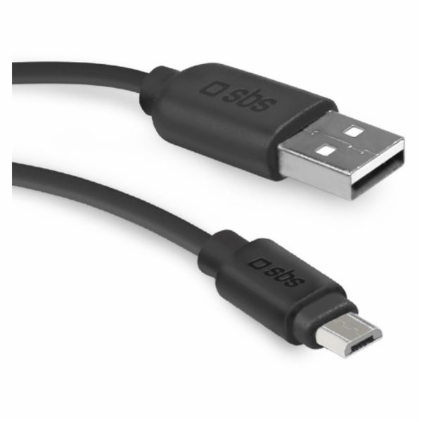 SBS Mobile USB-A - microUSB 2m černý USB kabel (TECABLEMI...