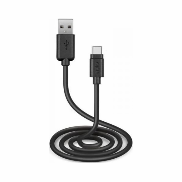 SBS Mobile USB kabel USB-A - USB-C 3 m černý