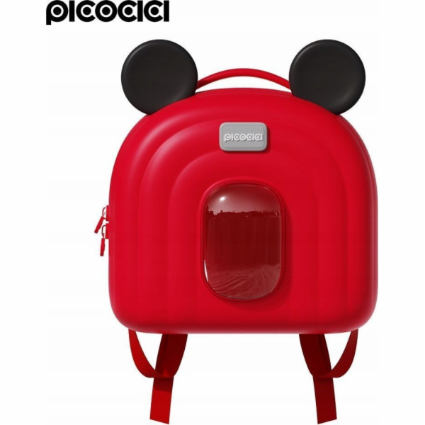 Vera Pelle PICOCICI Malý batoh s klapkami na uši k52 červený