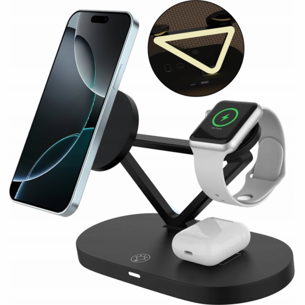 Tech-Protect bezdrátová nabíječka A41 3v1 QI15W, černá