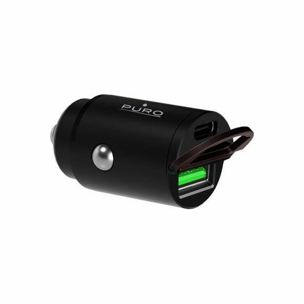 Puro Nabíječka Mini 1x USB-A 1x USB-C 2,4 A (PUR403BLK)