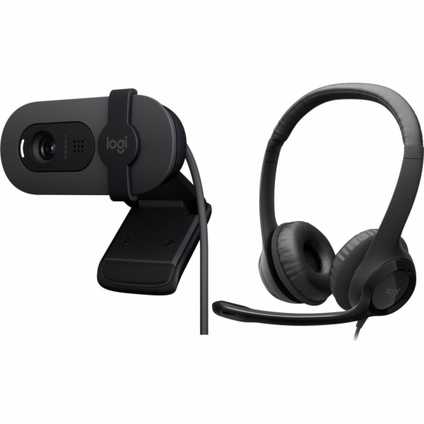 Webová kamera Logitech Brio 100 (960-001585) + H390 (981-...