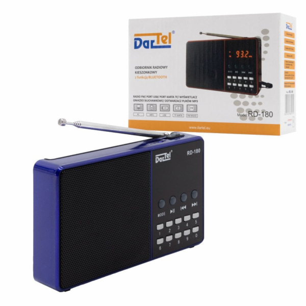 Dartel&nbsp;Rádio&nbsp;RD-180&nbsp;modré
