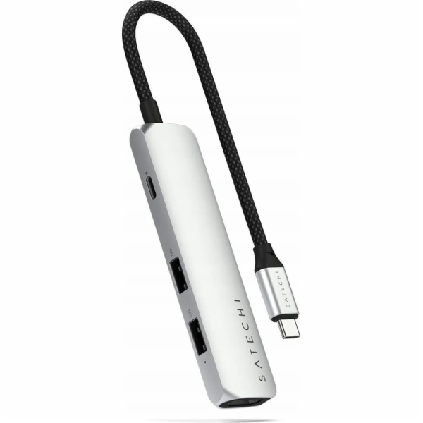 HUB Satechi 4-v-1 USB-C tenký víceportový adaptér 4K USB-...