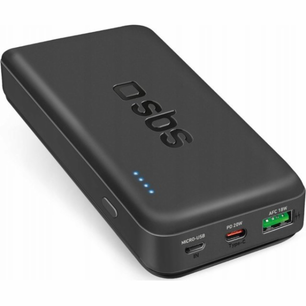 Powerbanka SBS TTBB20000PD20K 20000 mAh 20W PD USB-C, USB...