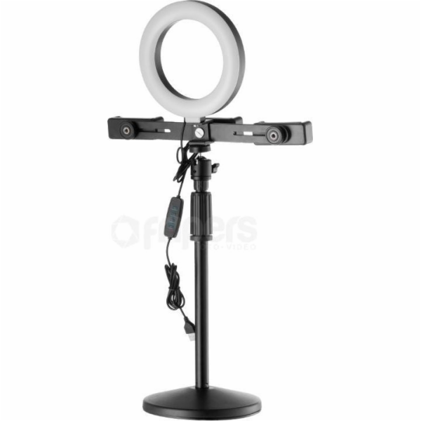 Freepower Stolní sada Vlog LED s držáky na chytré telefony