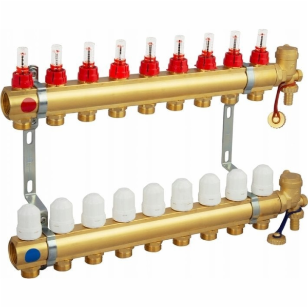 Perfexim Mosazný rozdělovač 6 okruhů PHA-107 6-okruhový P...