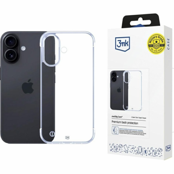 3MK Průhledný kryt Just20g pro Apple iPhone 16 Plus