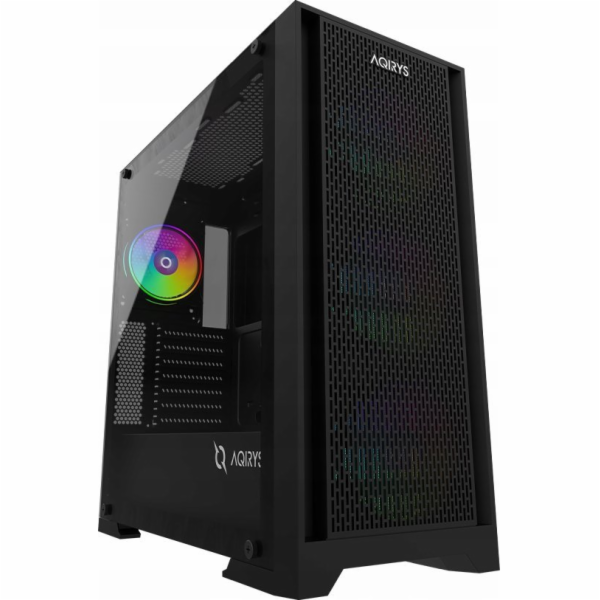 AQIRYS Počítačová skříň AVIOR černá