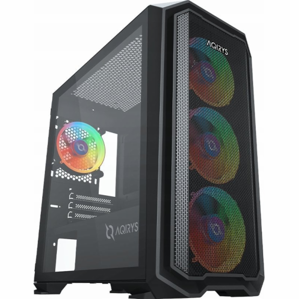 AQIRYS Počítačová skříň WEZEN černá