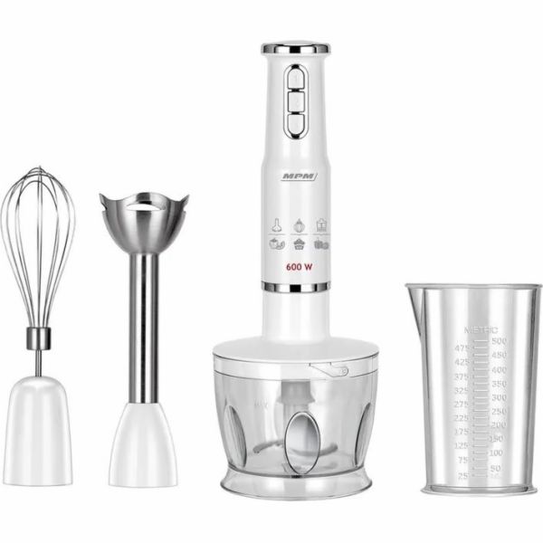 MPM Tyčový mixér MBL 43 BÍLÁ 600W SADA