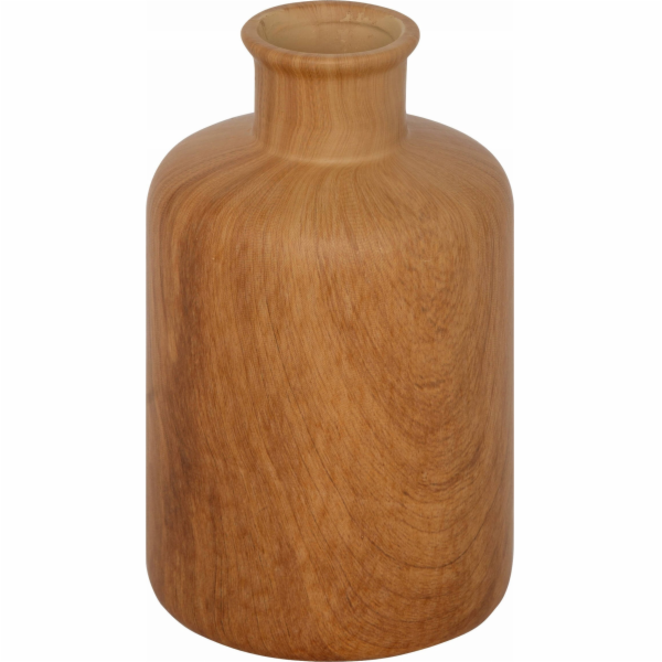 Atmosphera Keramická váza SAO, imitace dřeva, 17,5 cm