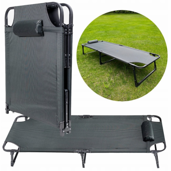 PLATINETOVÁ KEMPINGOVÁ LŮŽKA 800D OXFORD, 185X65X30 CM TM...