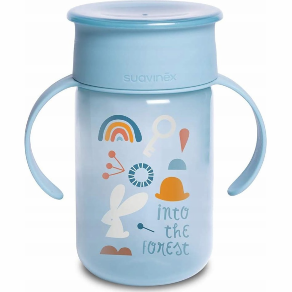 JetWorld 401195-TRÉNINKOVÝ HRNEK 360* 340ML/+12M/MODRÁ/LESNÍ