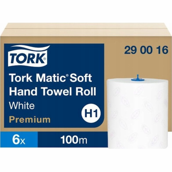 Tork Tork 290016, 100 m, 210 mm, 19 cm, 3,8 cm, Papír, Bílá