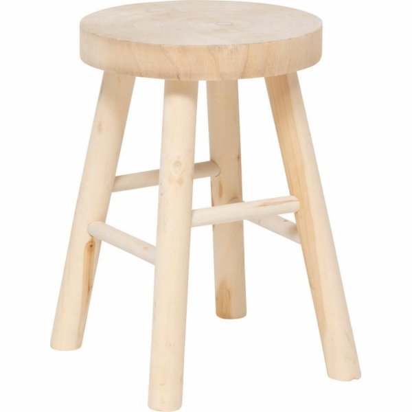 Dřevěný taburet NYAR, O 28 cm