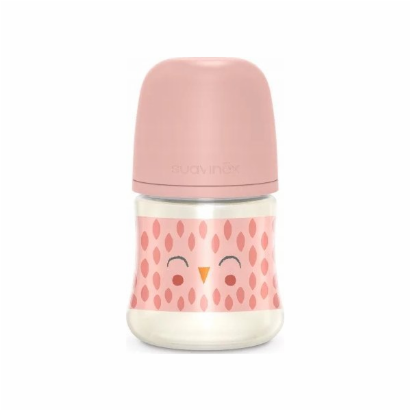 Suavinex 307831-SKLENĚNÁ LAHEV 120ML/FYZIOLOGICKÝ SUDÍK S...