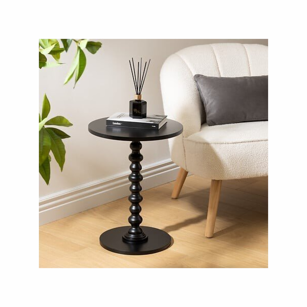 Atmosphera Konferenční stolek ALIX na ozdobné noze, O 38 cm