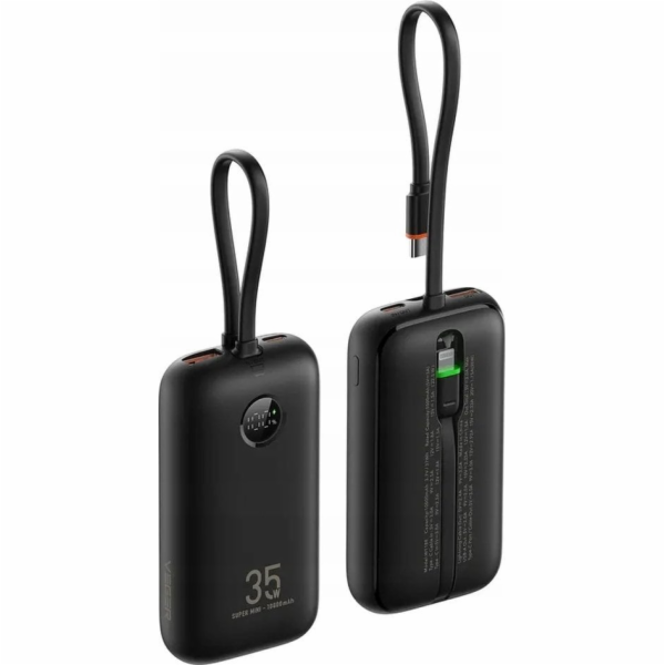 Veger Powerbanka 10000 mAh s vestavěnými kabely Type C / ...