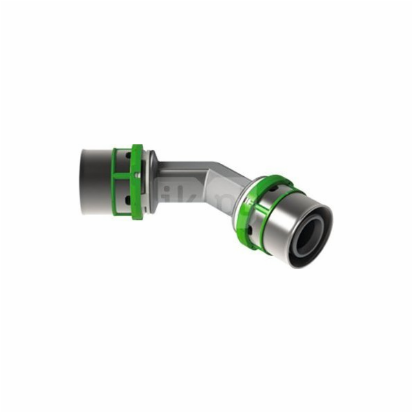 45° koleno lisované MultiSkin mosaz/galvanizované 50x50 7...