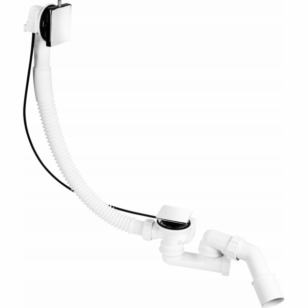 McAlpine Automatický sifon do vany, mosazná úchytka, CHRO...