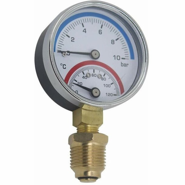 Bimetalový průmyslový teploměr model R52 radiální