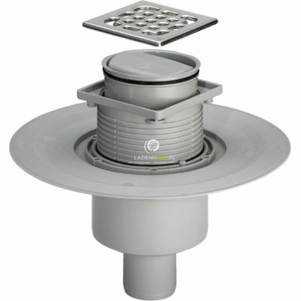 Viega Koupelnový odtok 100x100 se sifonem proti zápachu, ...