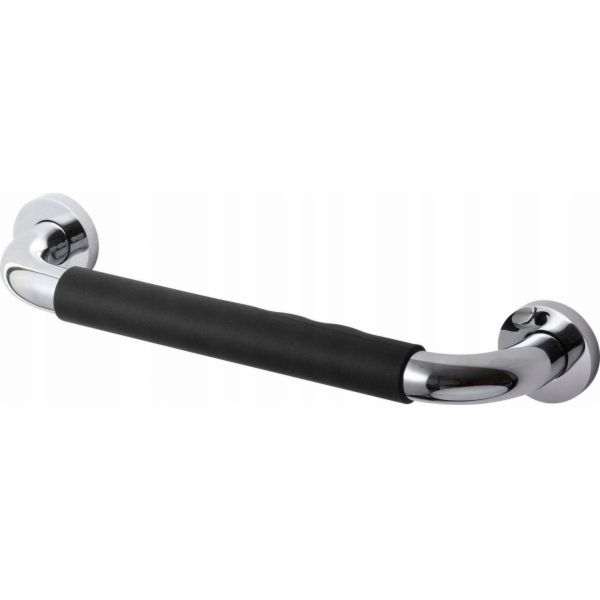 Přímé koupelnové madlo 30 / chrom / protiskluz. černé pře...