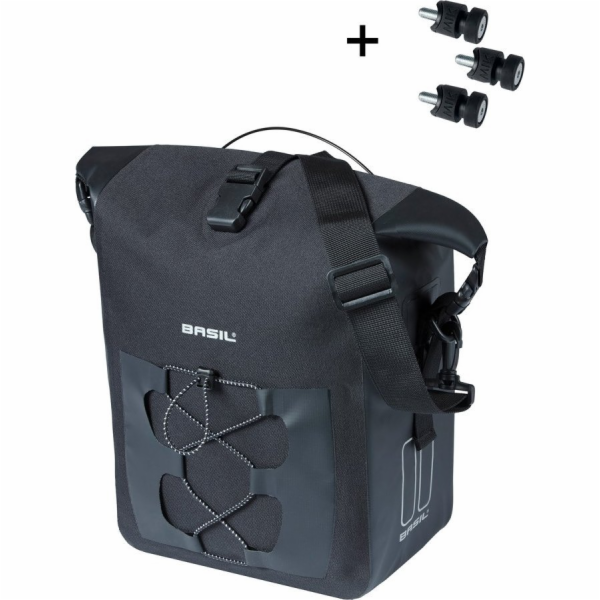 Brašna BASIL NAVIGATOR M, MIK STUDS, 14L, voděodolná, čer...