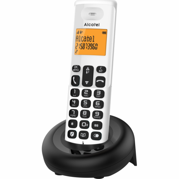 Alcatel E160 BÍLÝ - DECT TELEFON