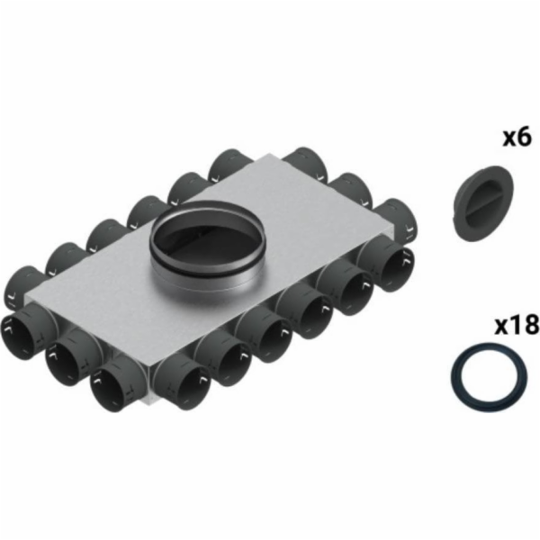 SpiroFlex Rozvodná krabice 18-12x75/200 izolovaná VENT CL...