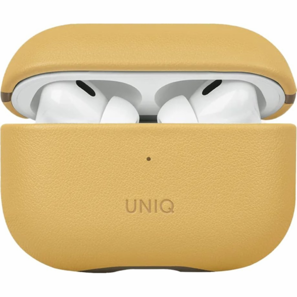 Uniq Lyden DS - Pouzdro z umělé kůže pro AirPods Pro 2 žl...