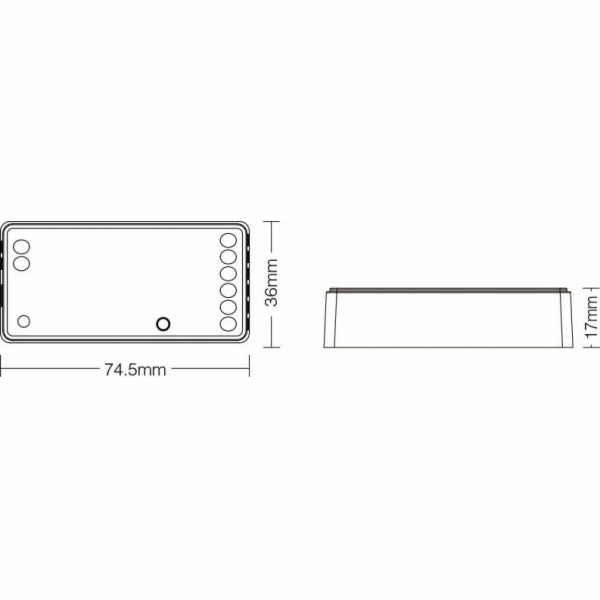 MiBoxer FUT037Z+ ZigBee LED OVLÁDAČ OSVĚTLENÍ, 2,4 GHz 12...