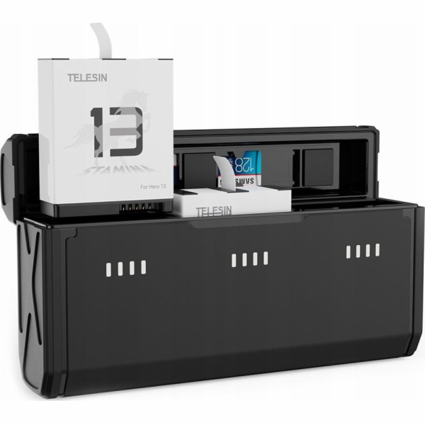 Telesin Nabíječka USB TYPE-C pro 3x baterie + 2x baterie ...