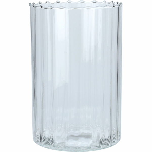 Mondex Skleněná váza válcový tvar, 18 x 28 cm
