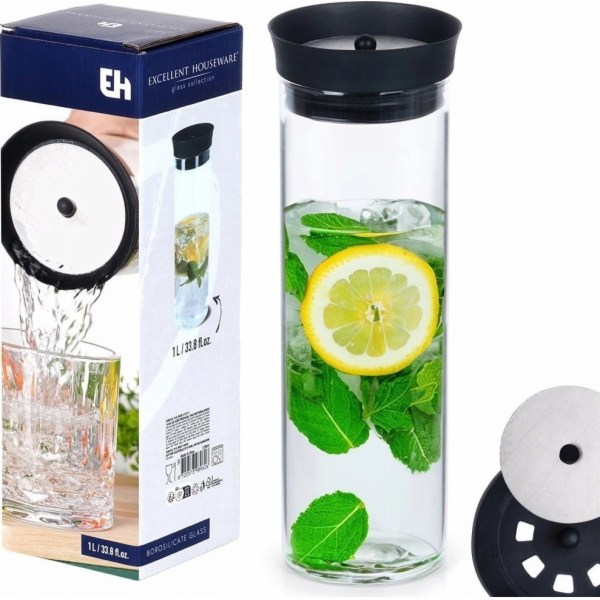 Stoneline Džbán z borosilikátového skla 1l