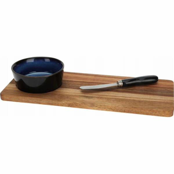 Excellent Houseware Servírovací deska s miskou a nožem