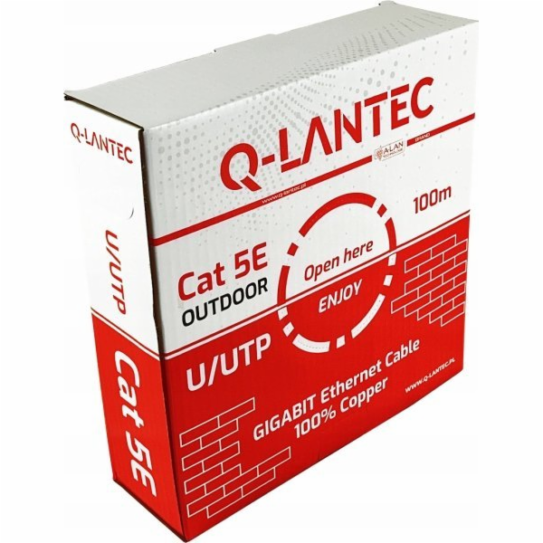 ML Kabel UTP kat.5e PE 4PR 100m VENKOVNÍ SUCHÉ Q-LANTEC