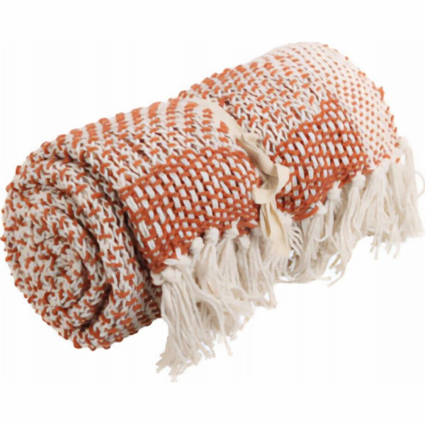 Home Styling Collection Bavlněný přehoz z melanže, 130 x ...